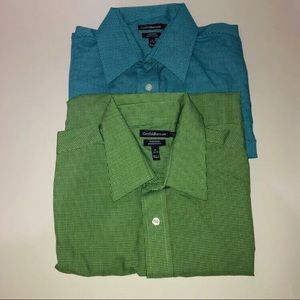 Croft & Barrow Mens Dress Shirt Bundle of 2